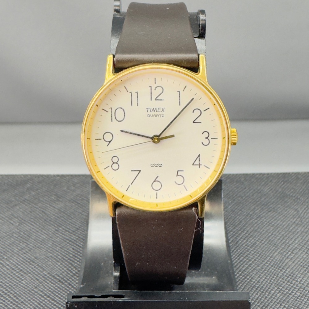 Vintage Timex LA Cell Quartz Watch Gold Tone Dress Watch‎ - WORKS